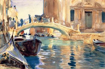 John Singer Sargent : Ponte San Giuseppe di Castello, Venice